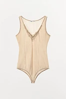 BODY EN MAILLE BRODÉ