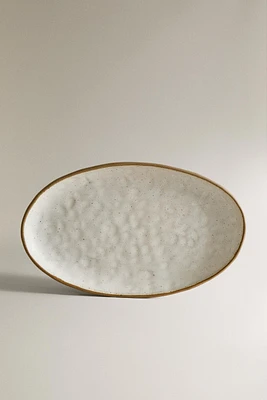 PLAT OVALE TEXTURÉ