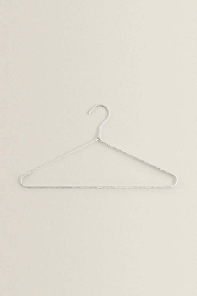 CINTRE BEIGE COTON ET LIN (LOT DE 4)