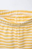 ENSEMBLE GAUFRÉ T-SHIRT ET BERMUDA RAYÉ
