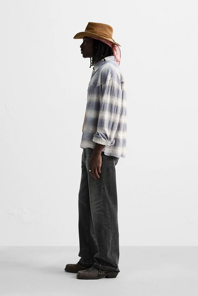 CHEMISE STRUCTURE À CARREAUX