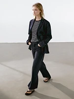 Loose mid-rise wide-leg jeans