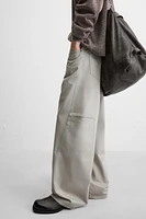 BELTED RELAXED FIT PANTS