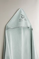 SERVIETTE DE BAIN CAPUCHE BÉBÉ TROPICAL SEA