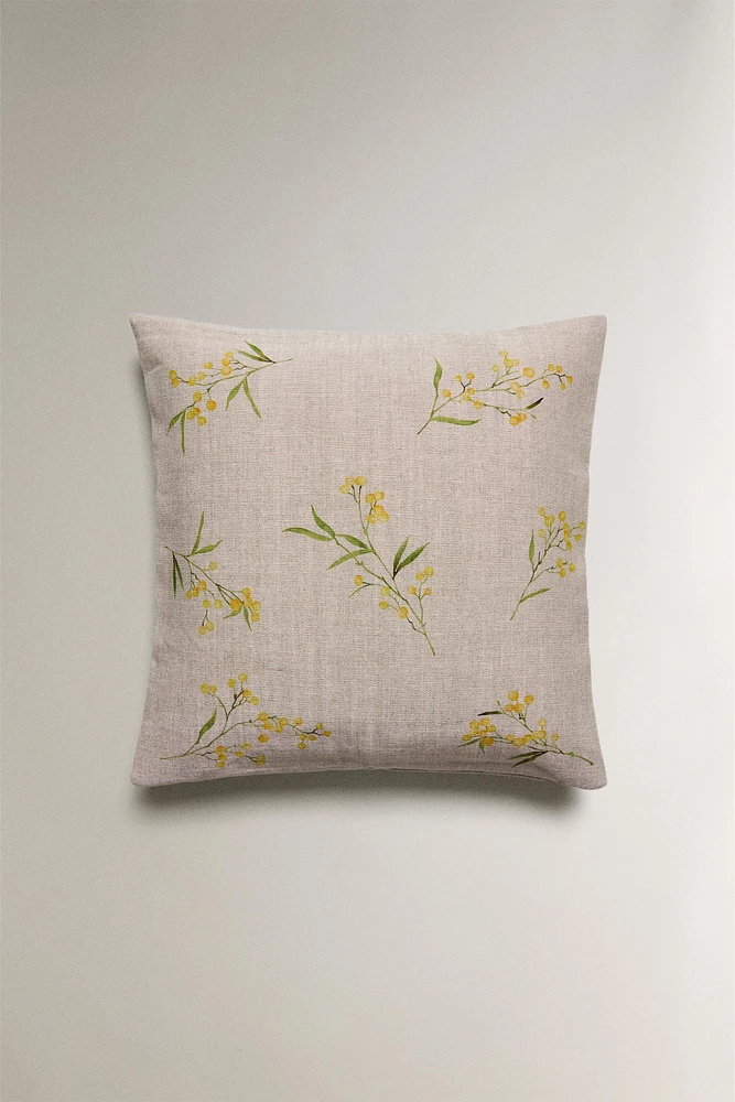 HOUSSE DE COUSSIN IMPRIMÉ MIMOSA