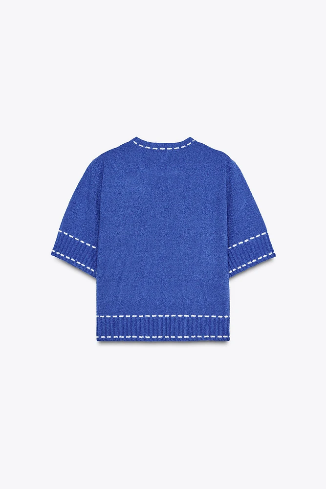 TOP EN MAILLE SURPIQÛRES