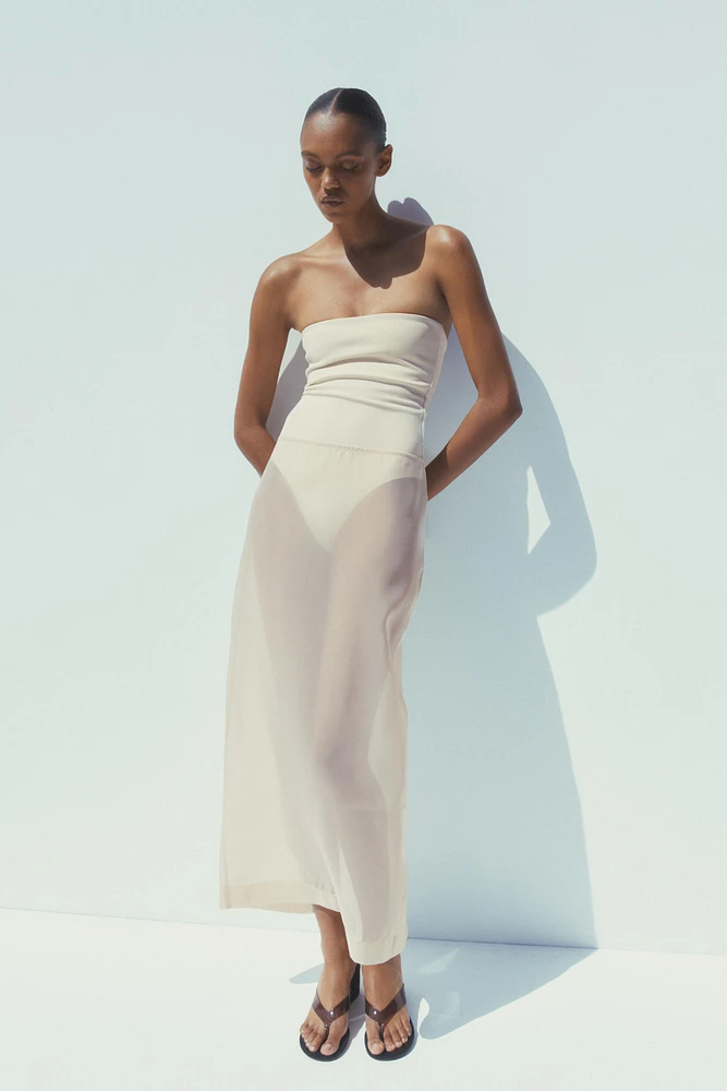 ORGANZA MIDI SKIRT