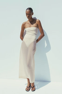 ORGANZA MIDI SKIRT