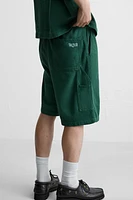 TEXTURED CARPENTER POCKET SHORTS