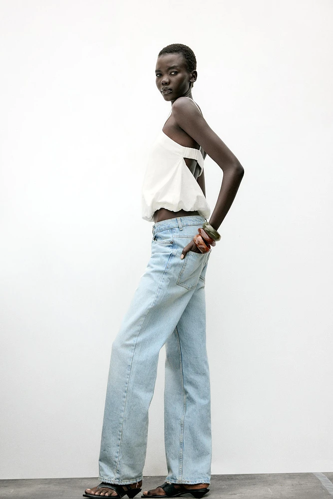 LINEN BALLOON TOP