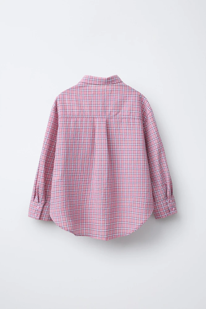 CHEMISE OVERSIZE À CARREAUX