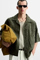 FLORAL APPLIQUÉ SHIRT