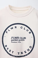 TEXT PRINT SWEATSHIRT