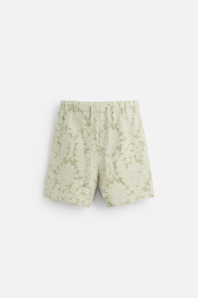 BERMUDA JACQUARD GÉOMÉTRIQUE