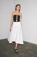 ZW COLLECTION BUTTON CAPE SKIRT