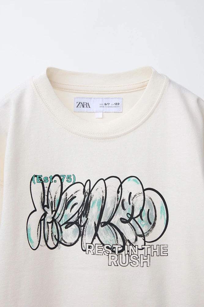 GRAFFITI PRINT T-SHIRT