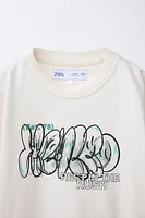 GRAFFITI PRINT T-SHIRT