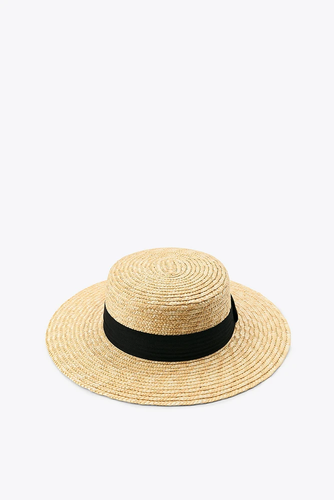 HAT WITH CONTRASTING BAND