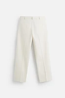 TEXTURED REGULAR FIT PANTS