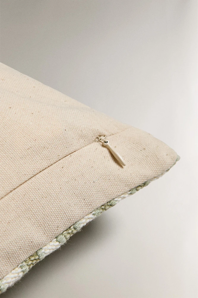 JUTE THROW PILLOW COVER
