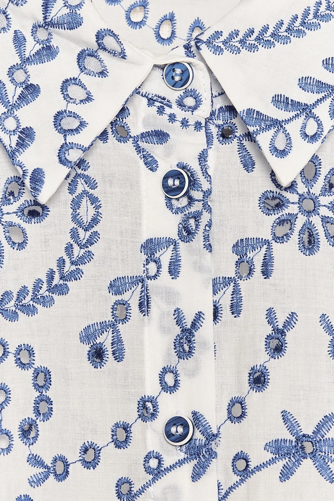 CHEMISE BRODERIES PERFORÉES