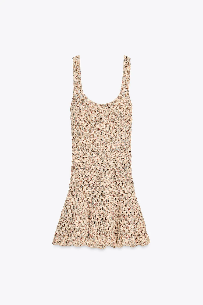 ROBE MINI EN MAILLE CROCHET