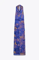 ROBE LONGUE EN TULLE IMPRIMÉ