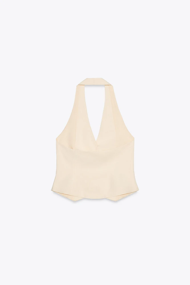 HALTER TAILORED VEST