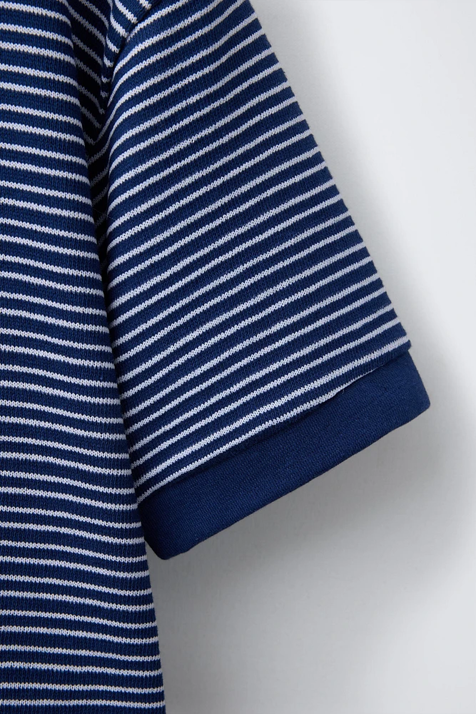 STRIPED KNIT T-SHIRT