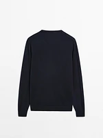 Pull en maille à manches longues coton