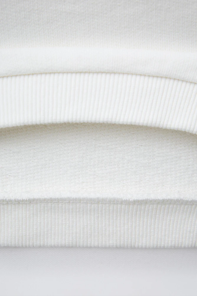SWEAT PALMIER VELOURS BOUCLÉ