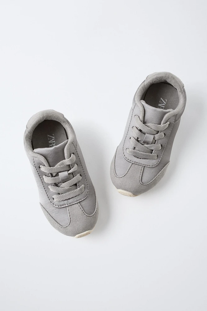 SATIN EFFECT SNEAKERS