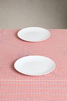 CHILDREN'S EMBROIDERED CHECK COTTON TABLECLOTH