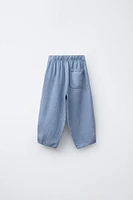 100% LINEN BAGGY PANTS