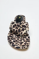 SANDALES À TALONS AVEC IMPRIMÉ ANIMALIER