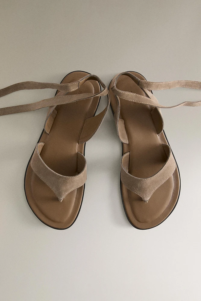 SANDALES CUIR BRIDE CHEVILLE
