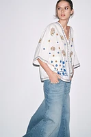 ZW COLLECTION EMBROIDERED BLOUSE