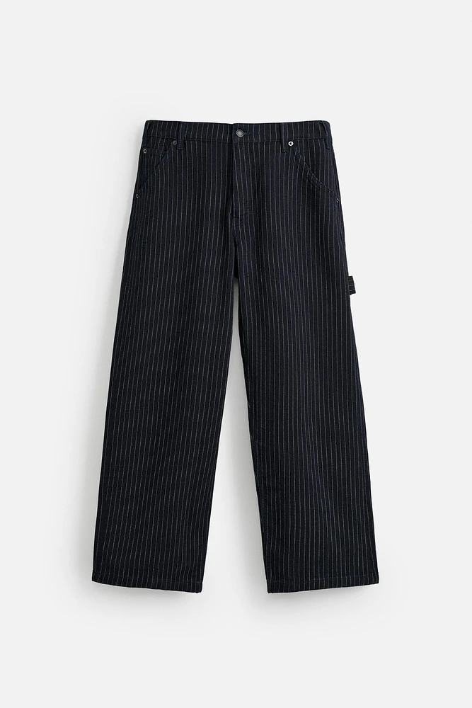 STRIPED RELAXED FIT PANTS