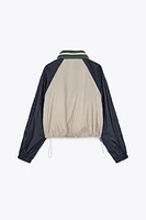 BLOUSON COURT COLOR BLOCK