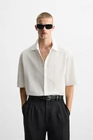 CHEMISE RELAXED FIT TEXTURÉE