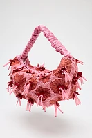 BEADED MINI BUCKET BAG