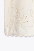 ZW COLLECTION EMBROIDERED TOPSTITCHING TOP