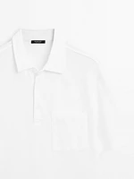 Polo texturé piqué 100 % coton