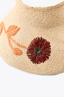 FLORAL BRAIDED VISOR