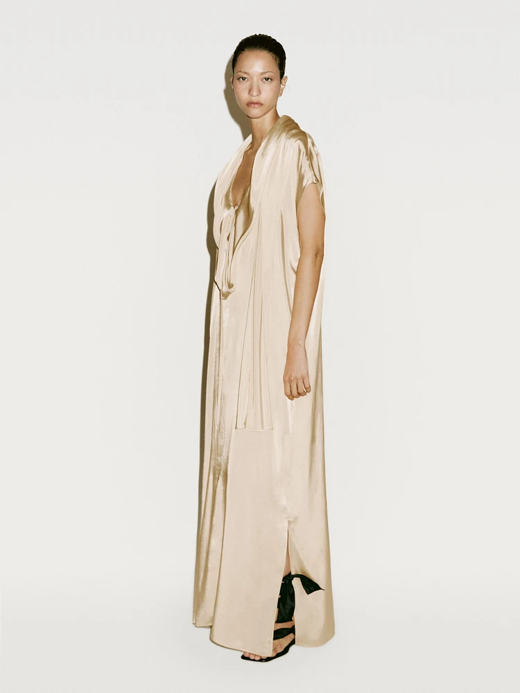 Long flowing dress with scarf detail - Limited Edition