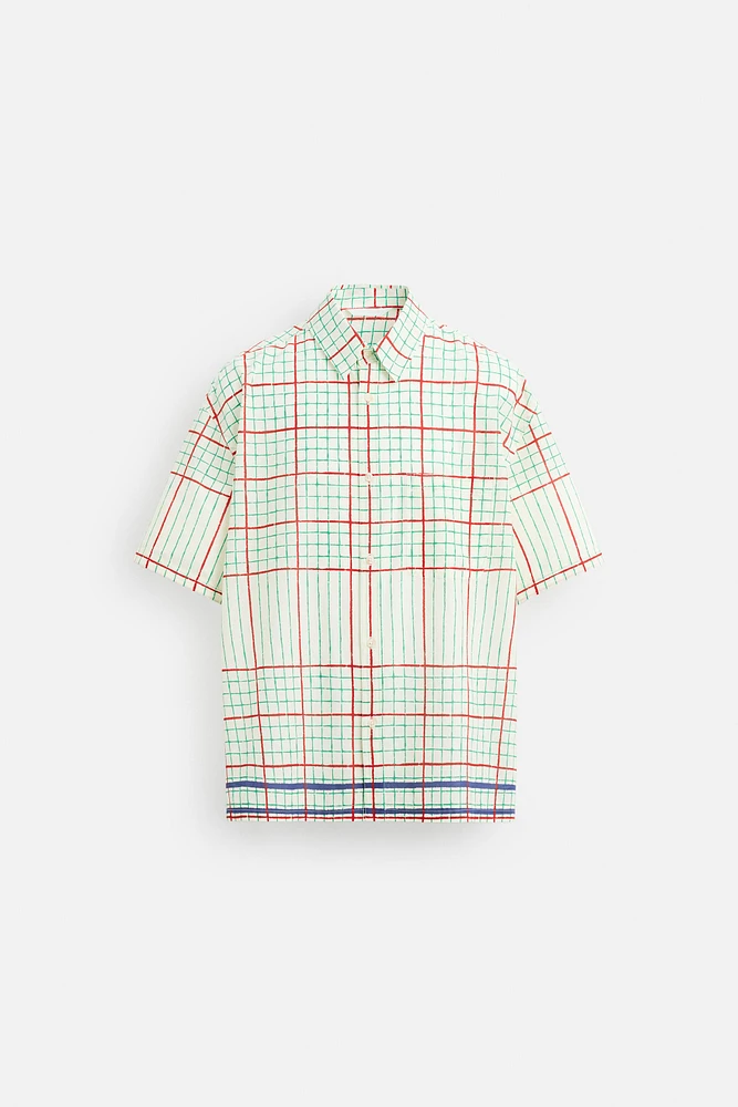 CHEMISE BOXY FIT À CARREAUX