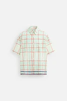 CHEMISE BOXY FIT À CARREAUX