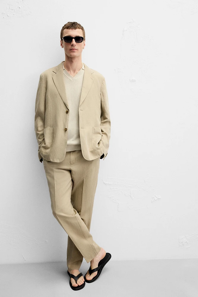 PANTALON DE COSTUME DÉLAVÉ