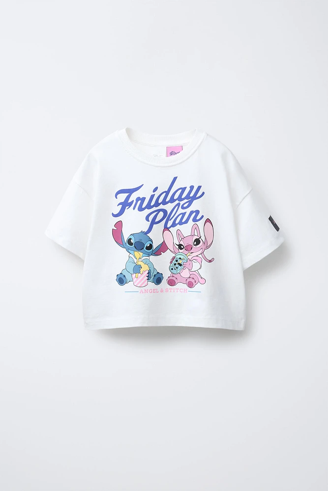 STITCH & ANGEL © DISNEY PRINT T-SHIRT