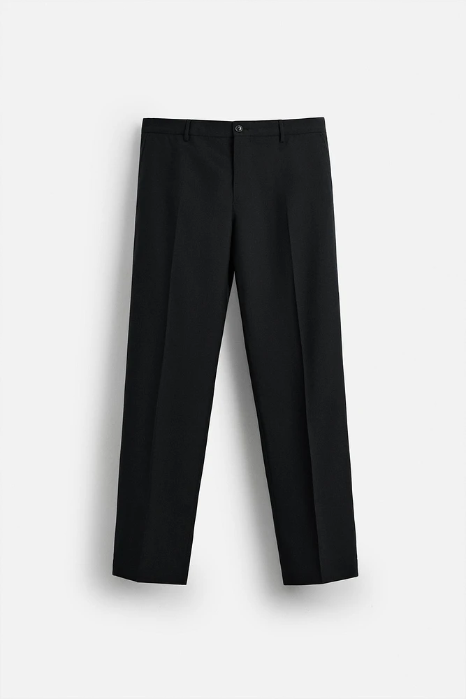 100% WOOL SUIT PANTS